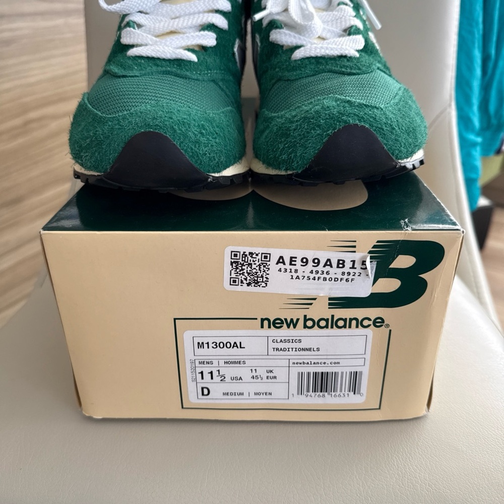 Brand New New Balance 1300 Aime Leon Dore in Green/Grey - Size 11.5 - Picture 4 of 9